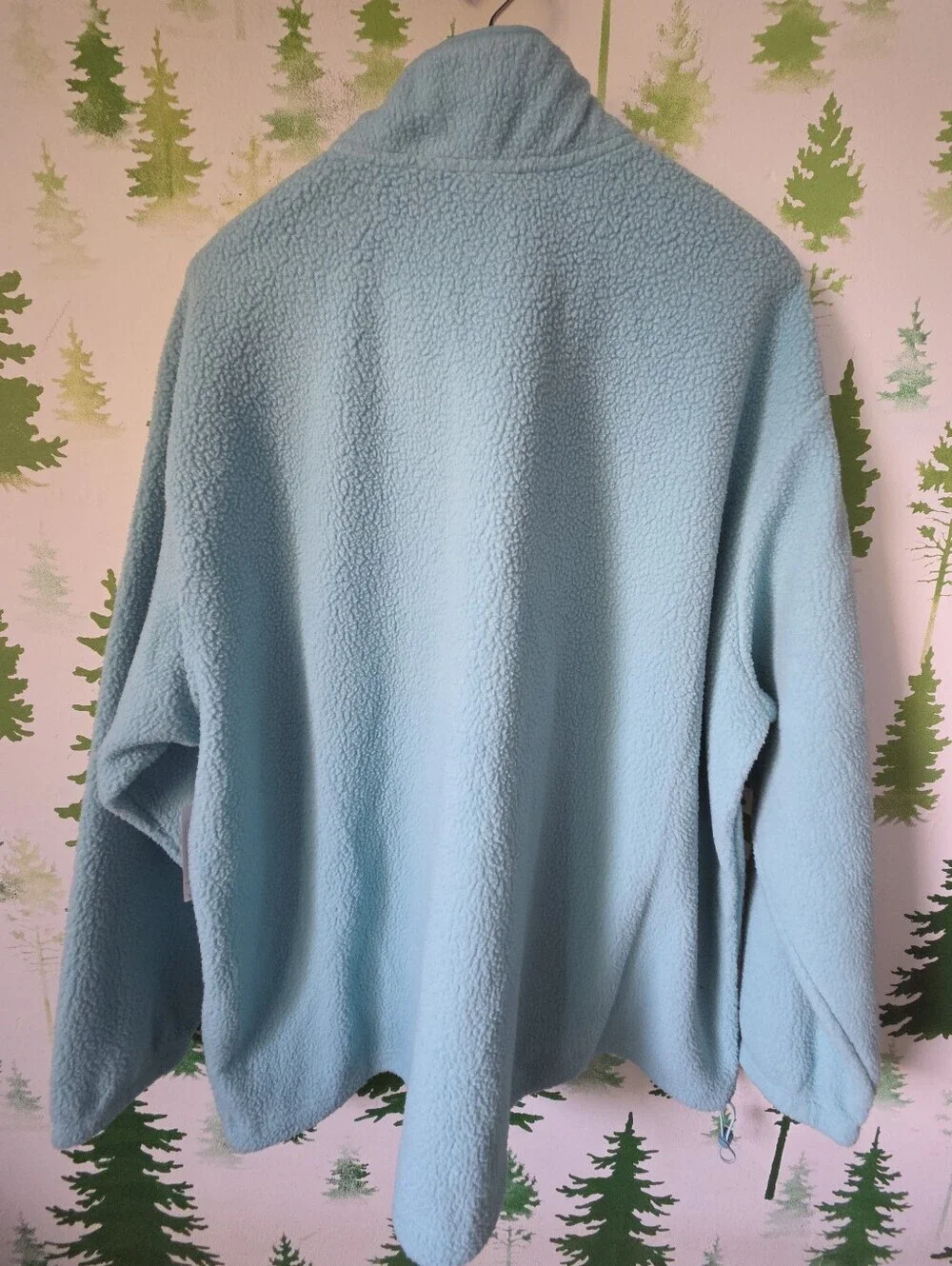 Champion Light Blue Quarter-Zip Micro Fleece Pullover